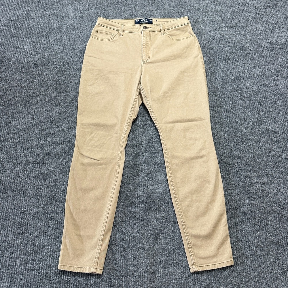 Hollister High Rise Super Skinny Jeans Womens 11R/10R Beige Classic Stretch